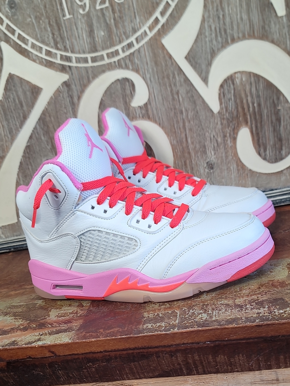 🔥🔥 Nike Air Jordan 5 Retro "Pinksicle" Wmns 8.5. Really Good Condition